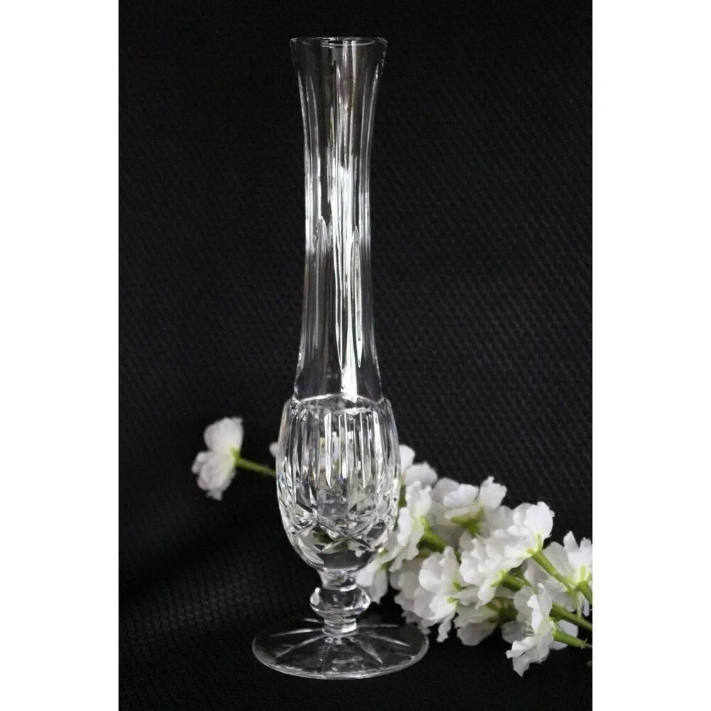 Waterford Lismore Floral Bud Vase Ireland Crystal